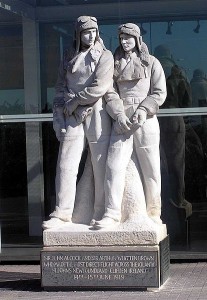 Alcock and Brown Statue